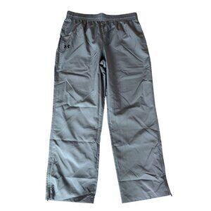 Men's Under Armour HeatGear loose grey pants ankle zip size‎ XL